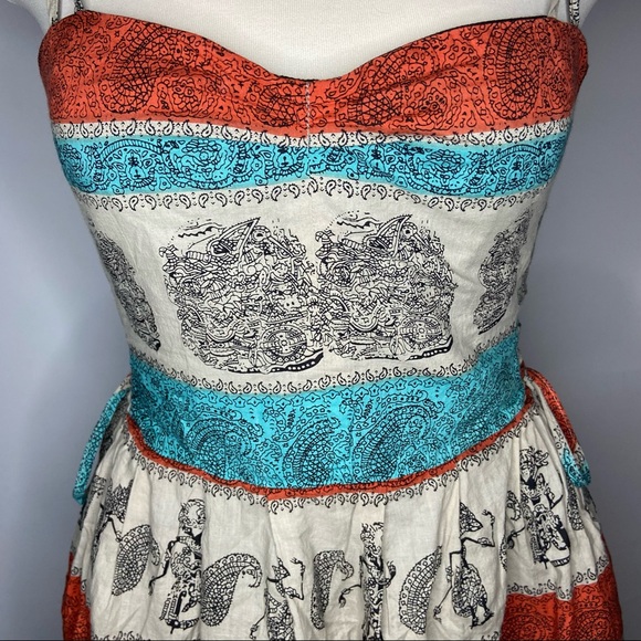 Anthro®Festival Dress Lace-up Sides - Picture 8 of 12